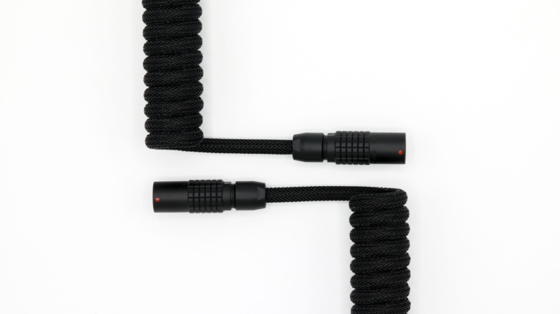 Black LEMO Mechanical Keyboard Cable