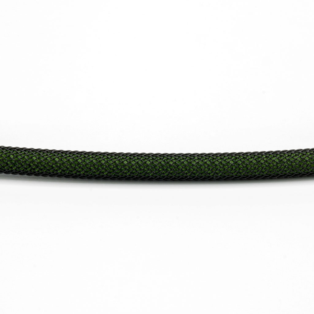 Army Green Paracord with Black Techflex
