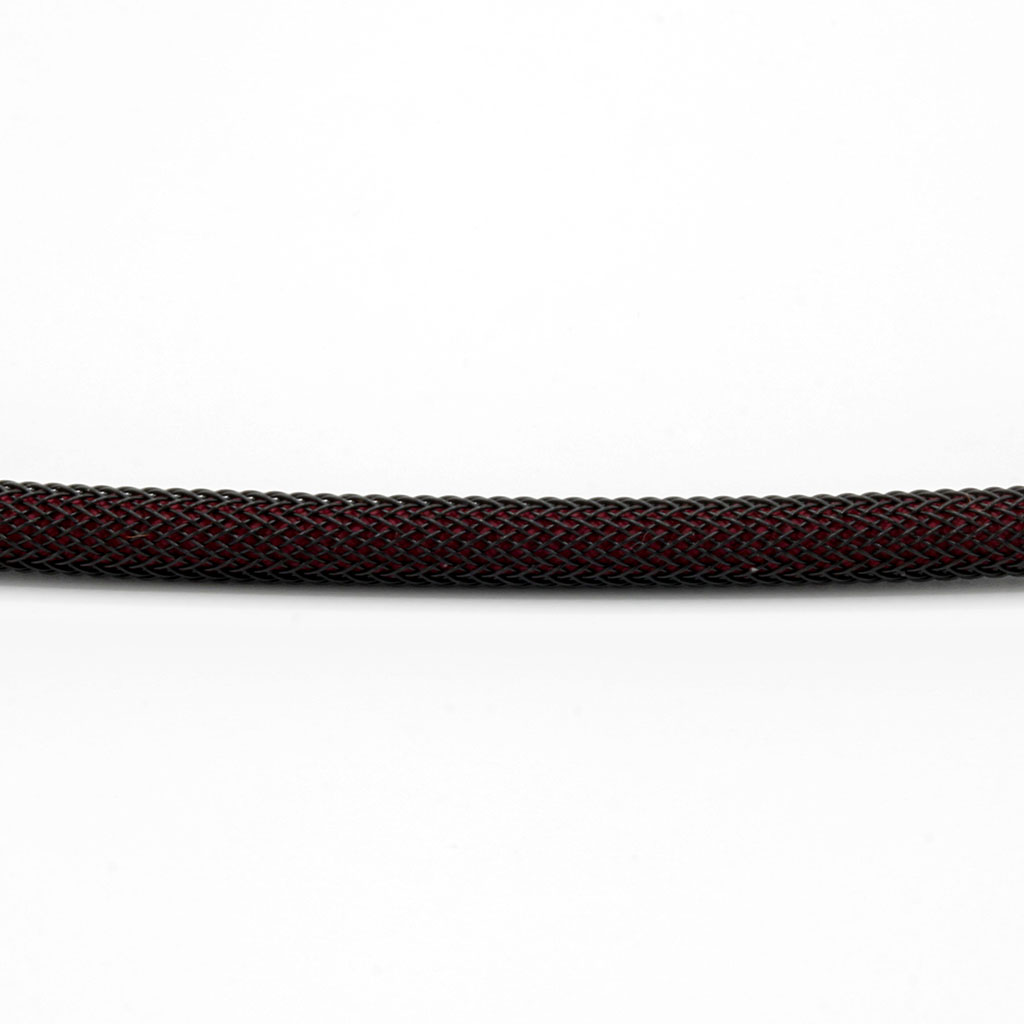 Maroon Paracord with Black Techflex