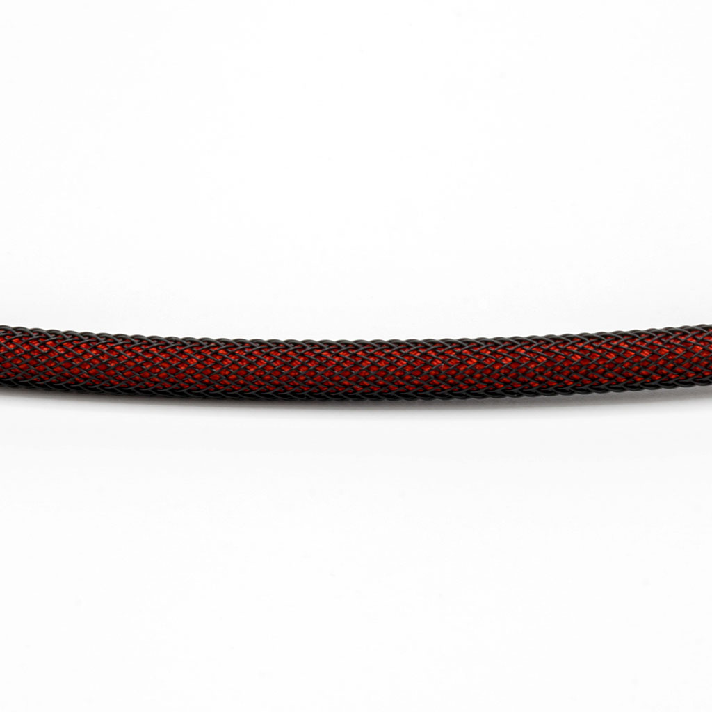Ruby Paracord with Black Techflex
