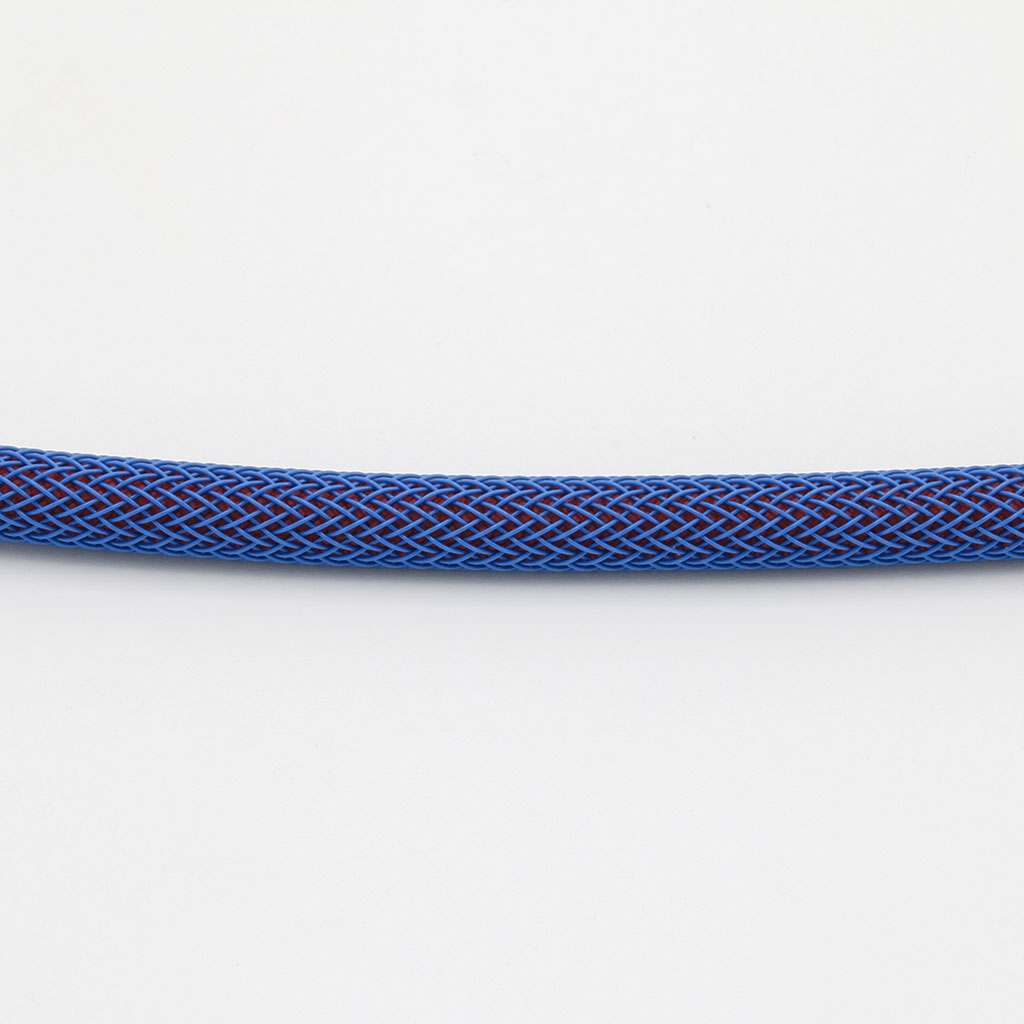 Maroon Paracord with Blue Techflex