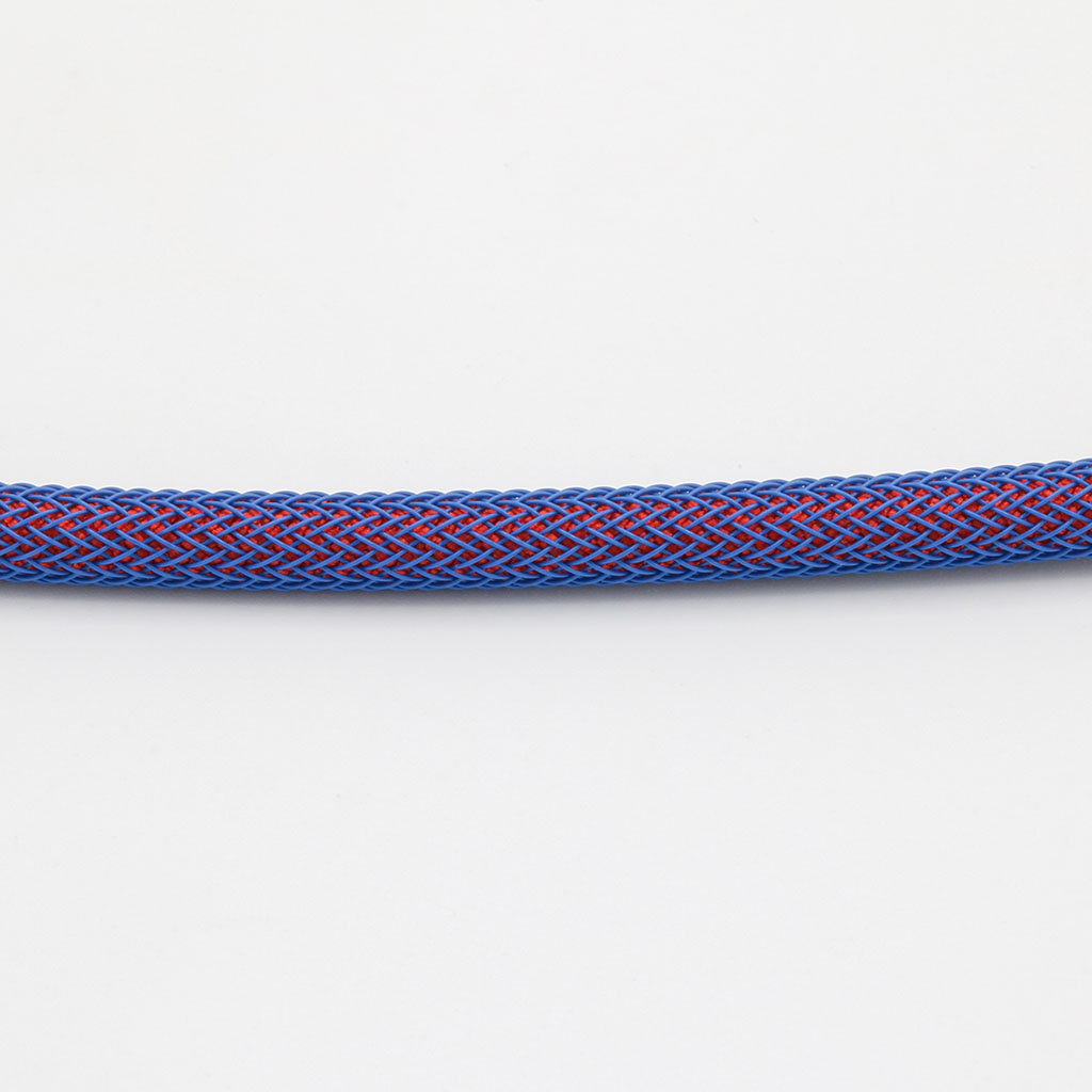 Ruby Paracord with Blue Techflex