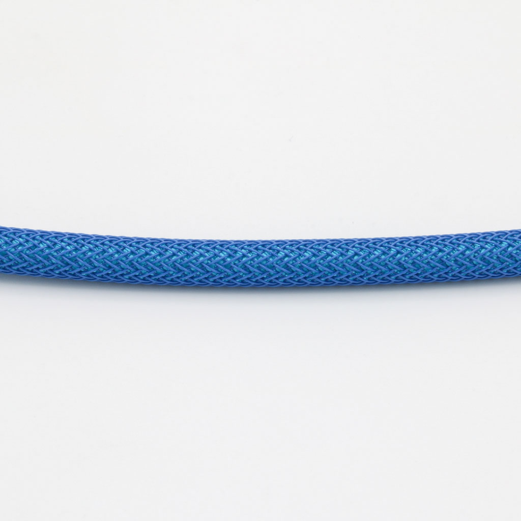Steel Blue Paracord with Blue Techflex