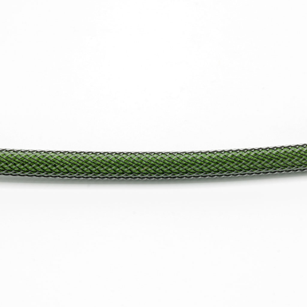 Army Green Paracord with Carbon Techflex