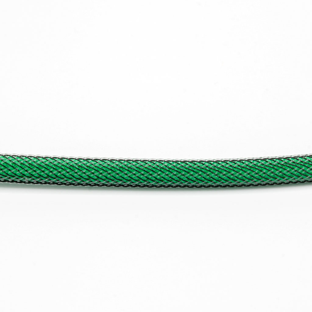 Green Paracord with Carbon Techflex