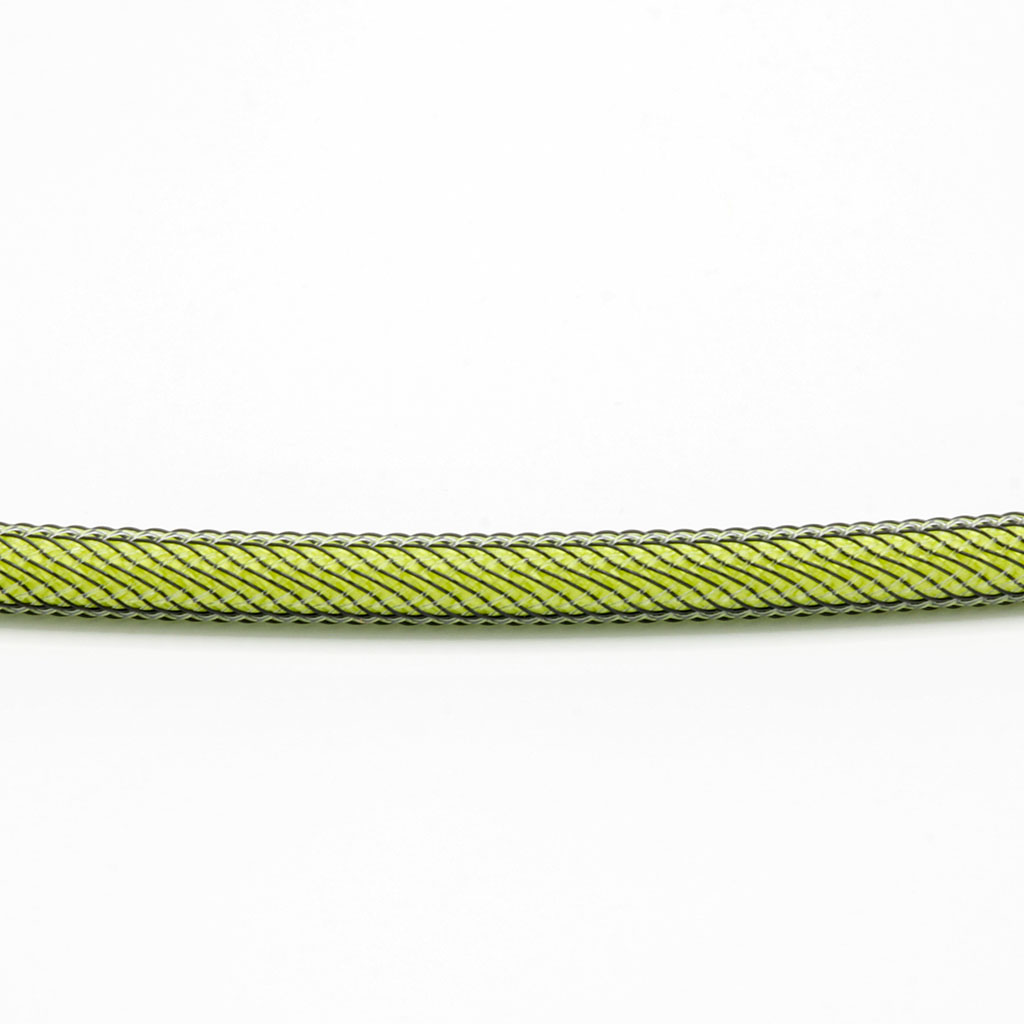 Lime Green Paracord with Carbon Techflex