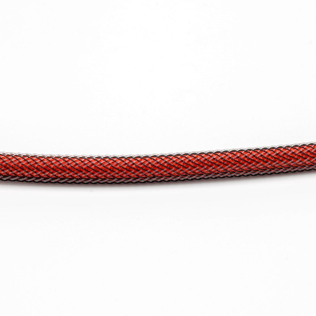 Ruby Paracord with Carbon Techflex