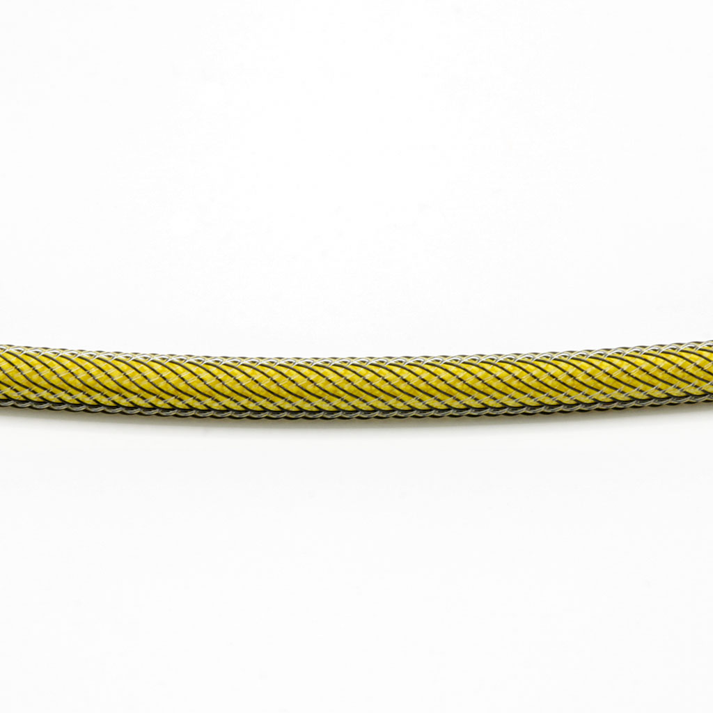 Yellow Paracord with Carbon Techflex