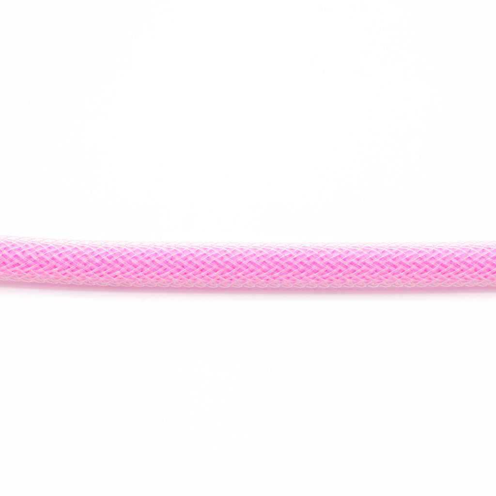 Dark Pink Paracord with Clear Techflex