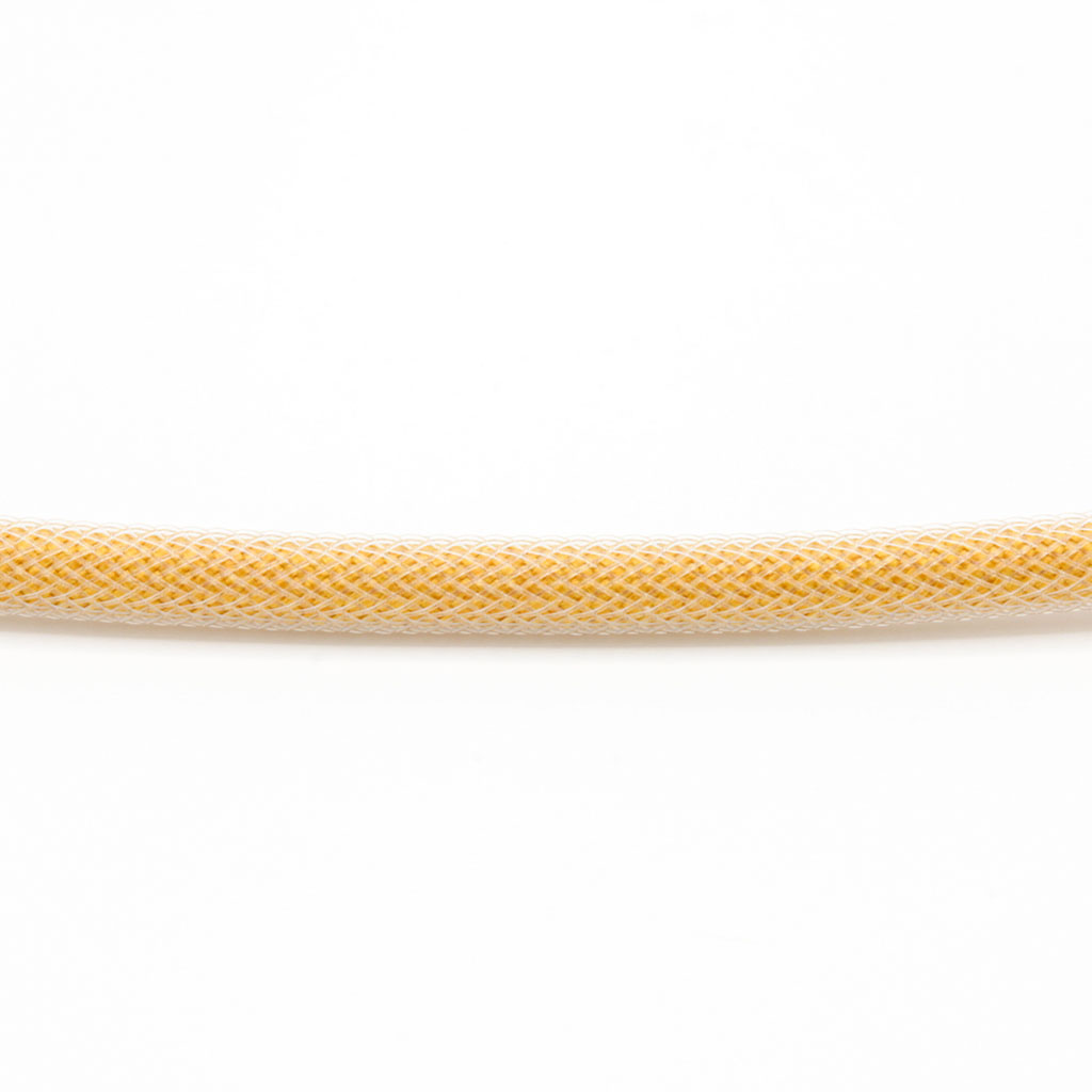 Light Brown Paracord with Clear Techflex