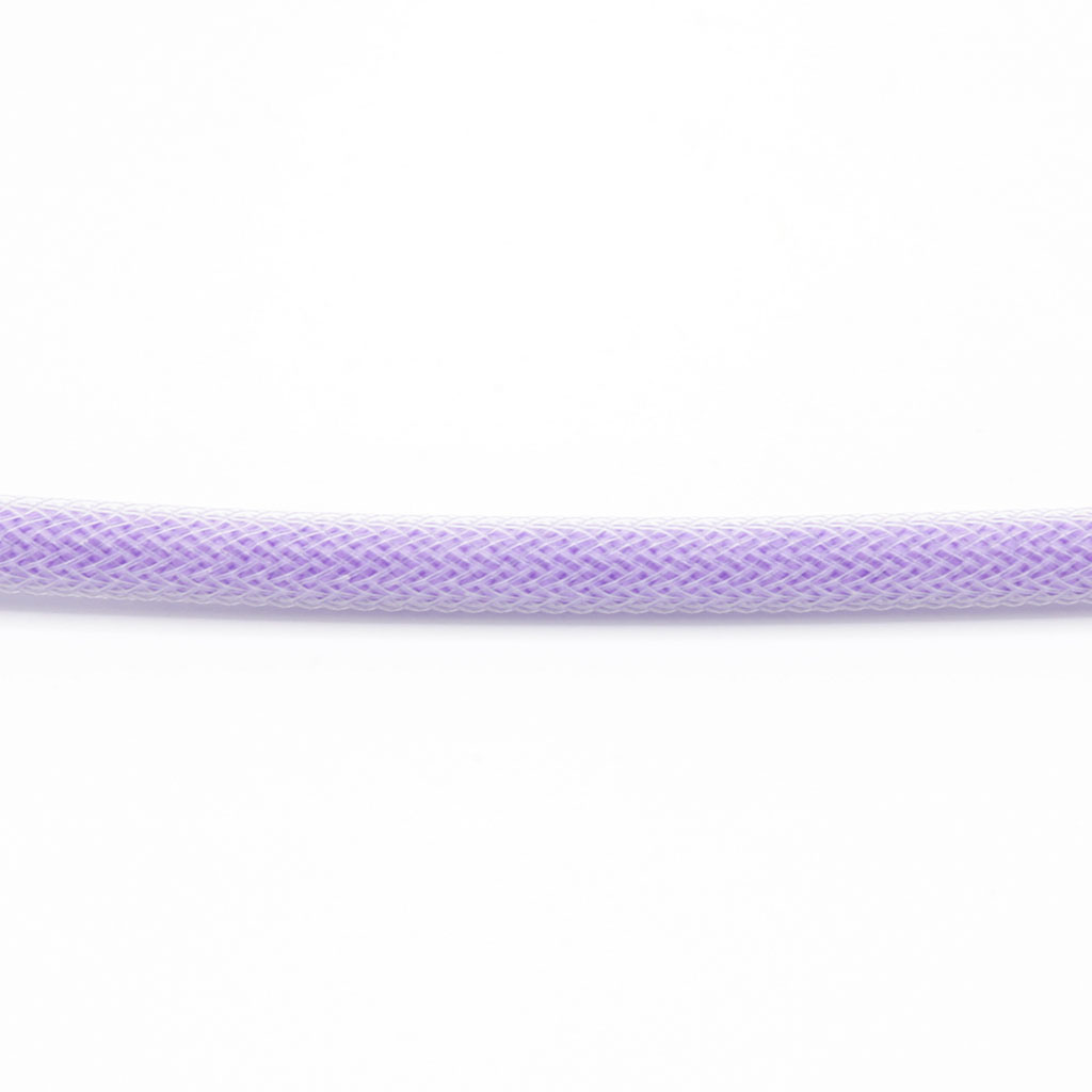 Lilac Paracord with Clear Techflex