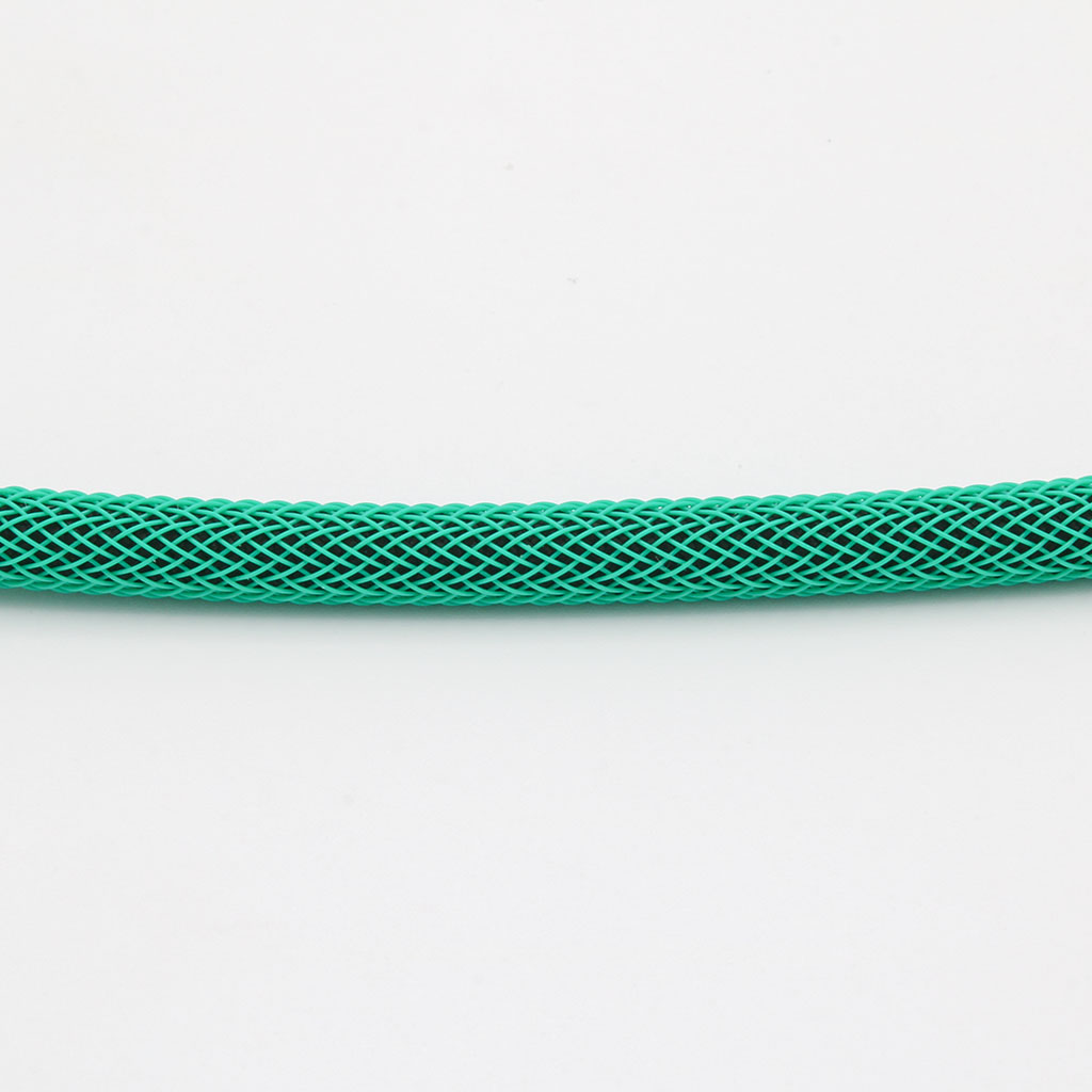Black Paracord with Green Techflex