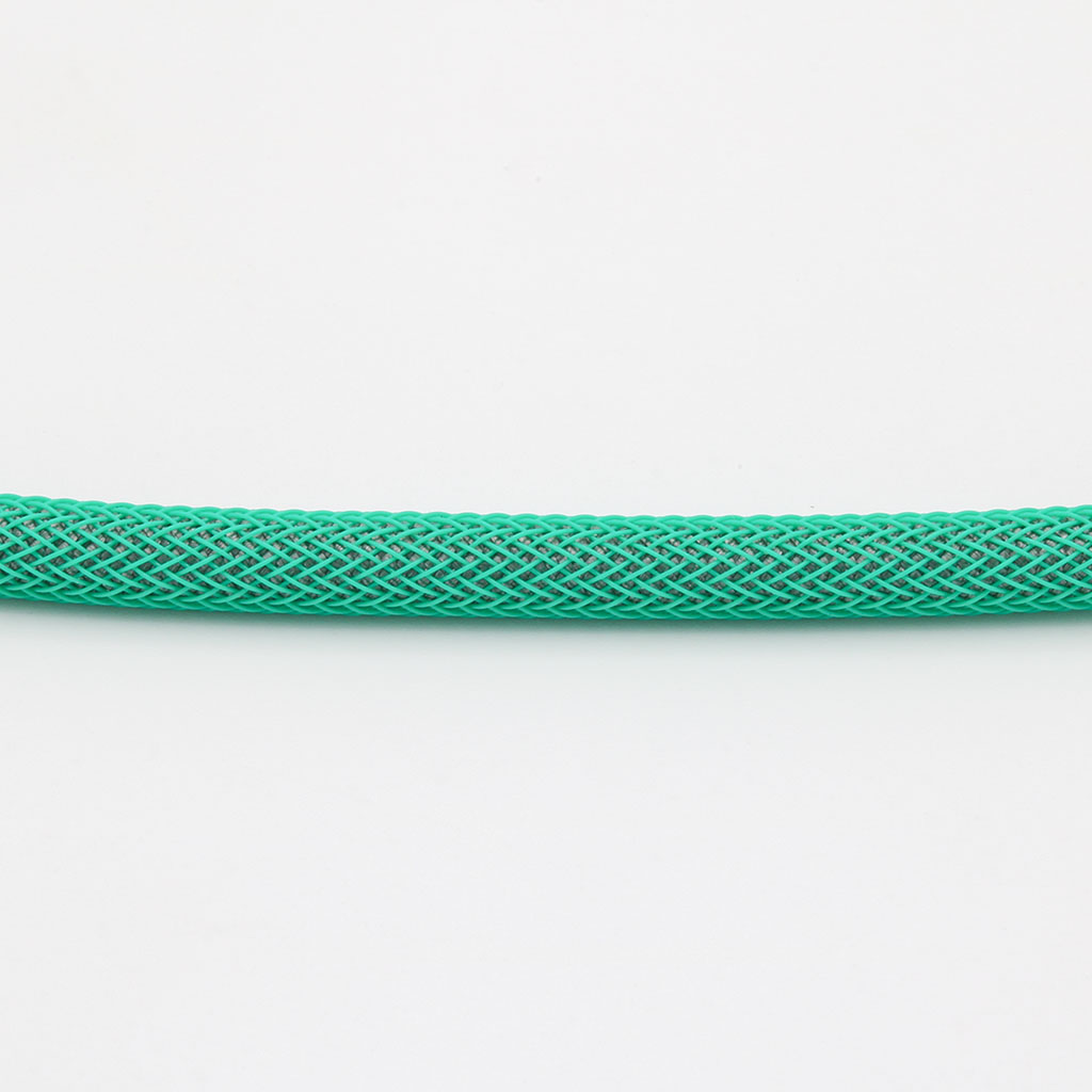 Grey Paracord with Green Techflex