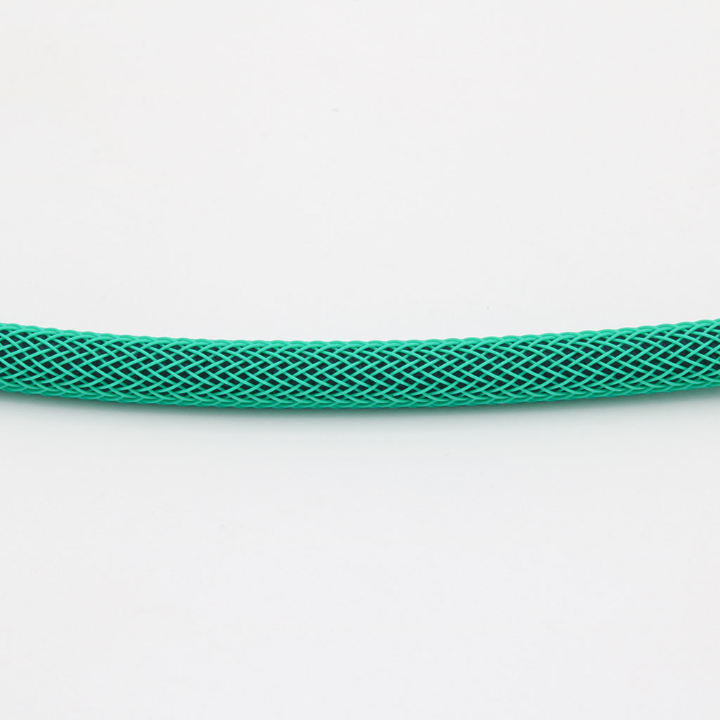 Navy Blue Paracord with Green Techflex