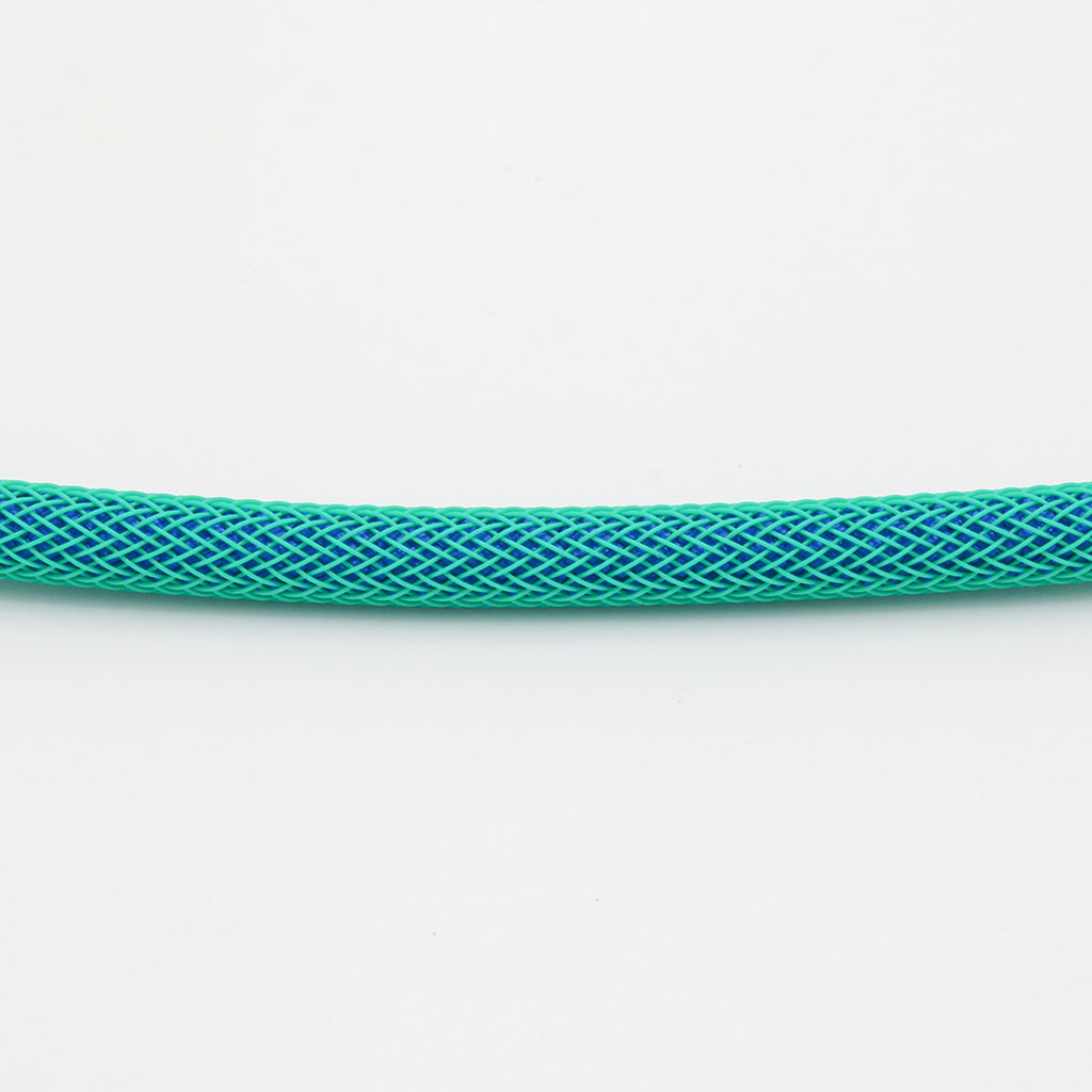 Sapphire Paracord with Green Techflex