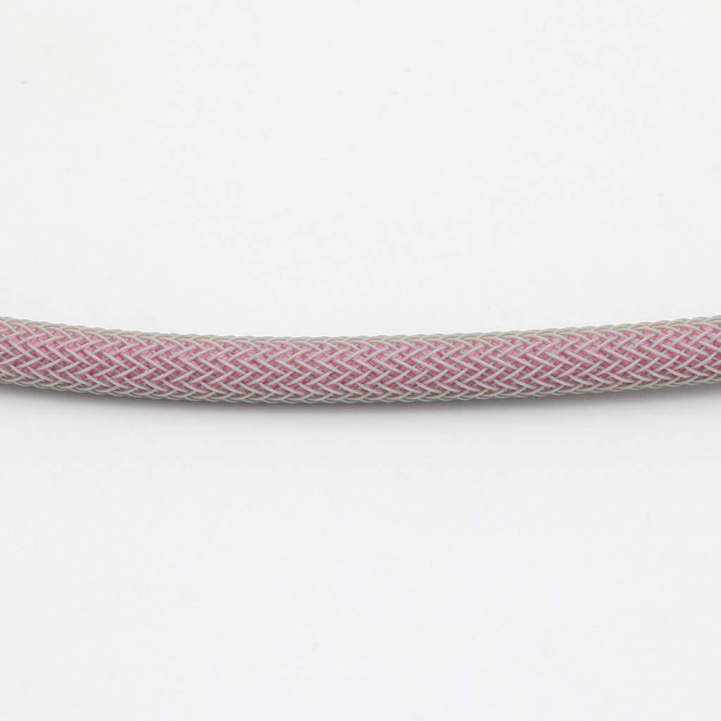 Orchid Pink Paracord with Grey Techflex