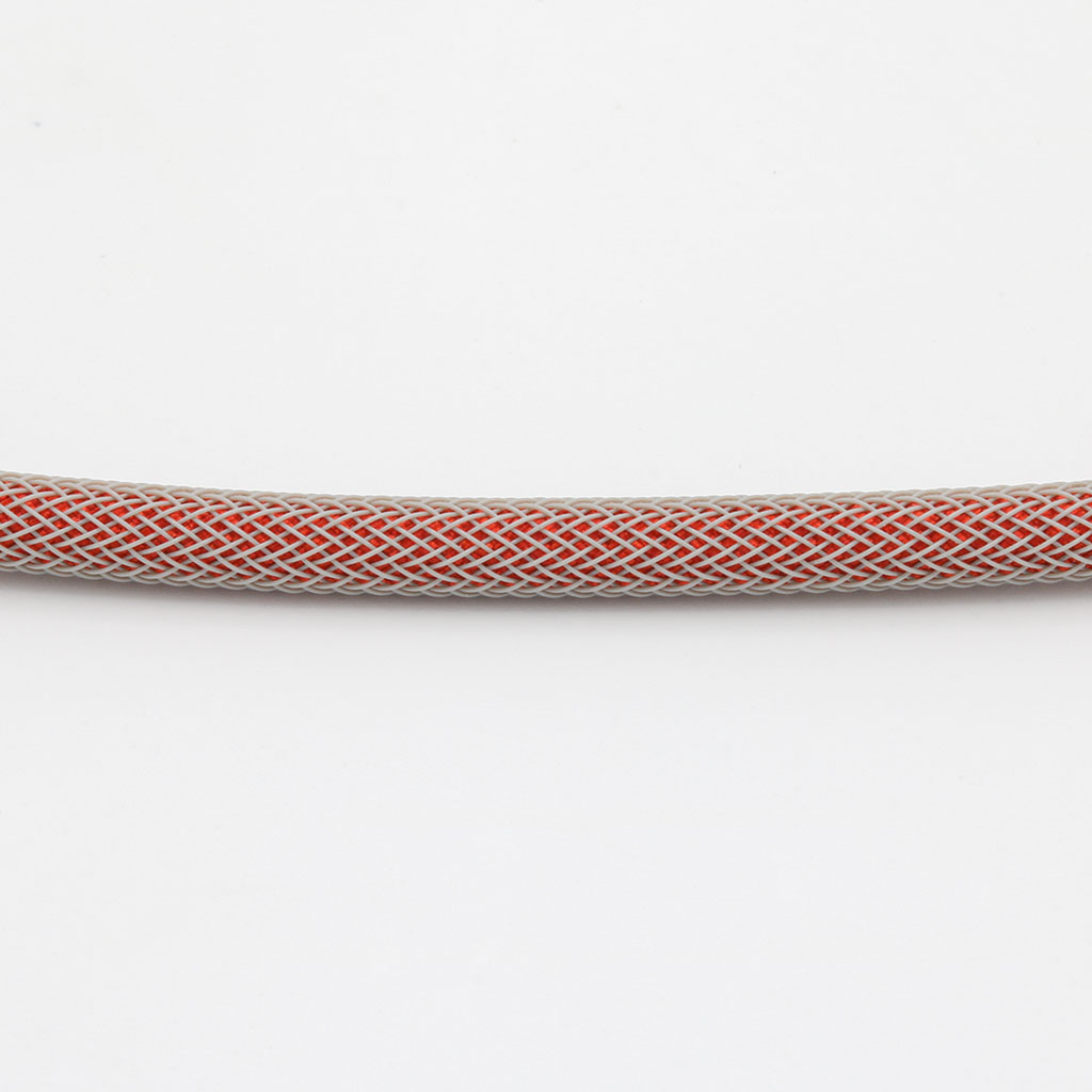 Ruby Paracord with Grey Techflex