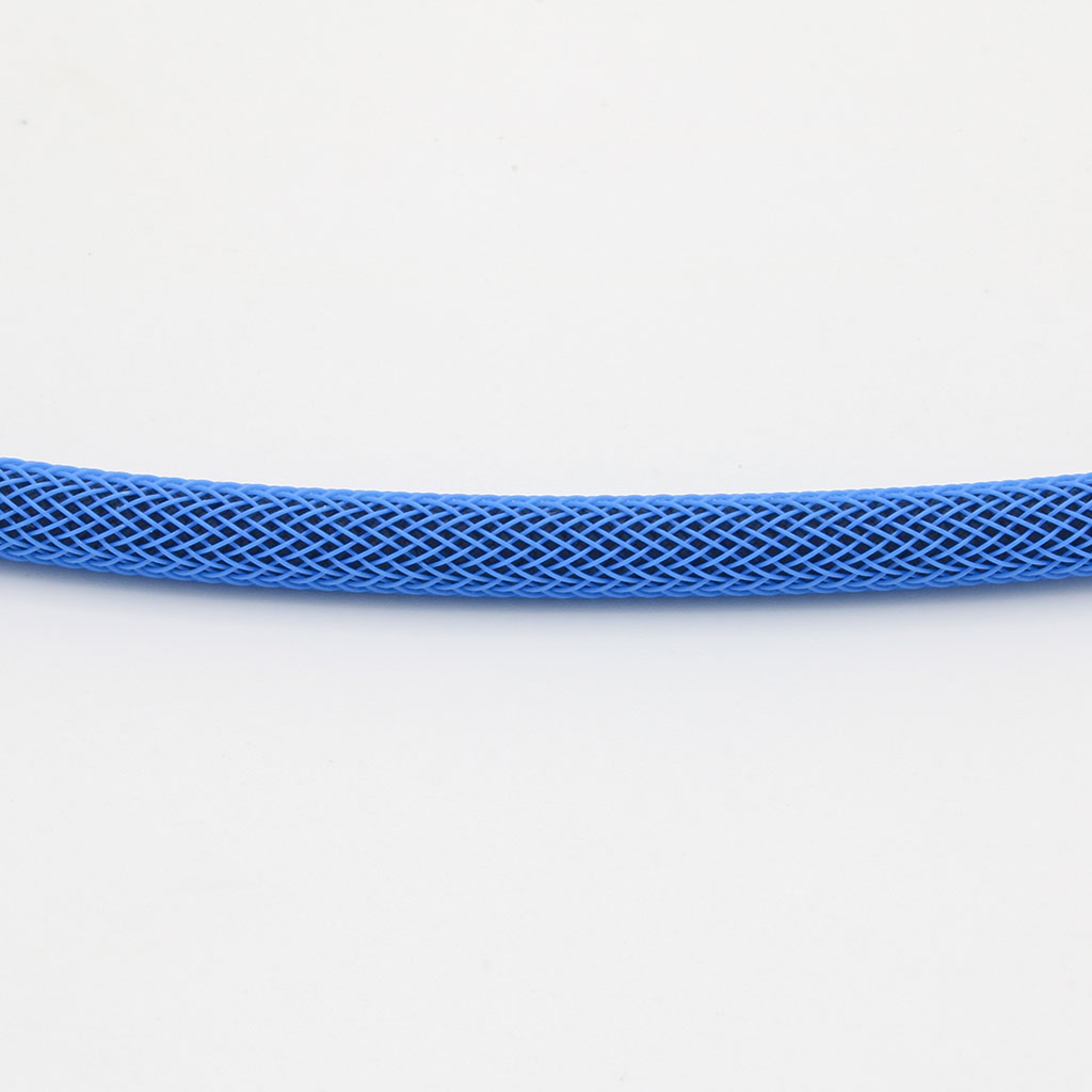 Navy Blue Paracord with Neon Blue Techflex